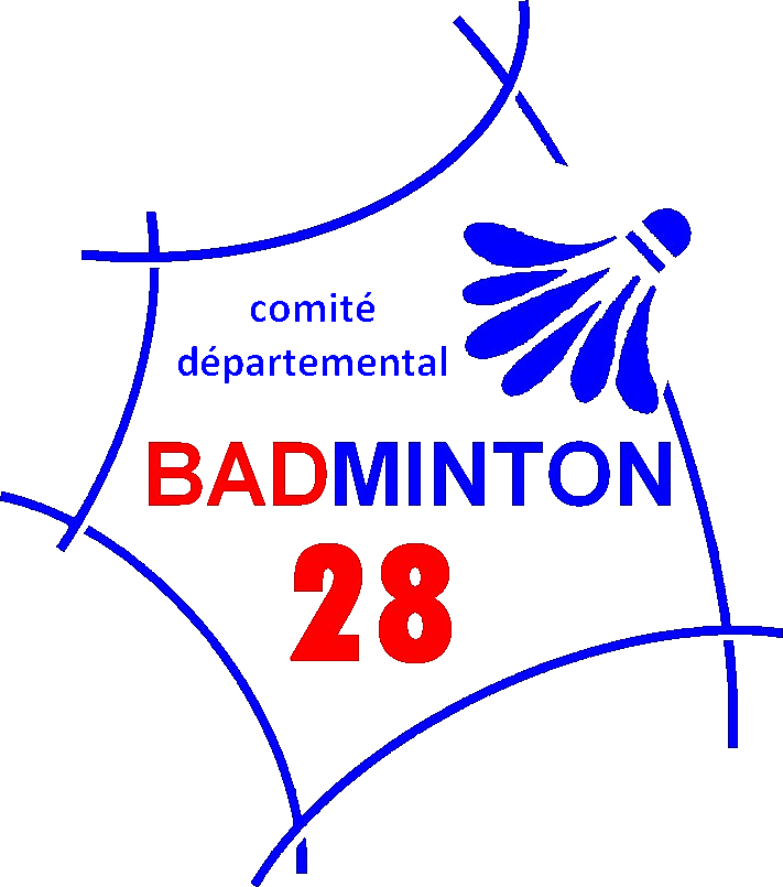 logo du comité départemental de badminton du 28